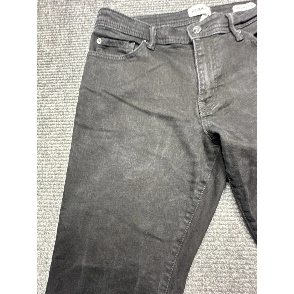 William Rast Jeans Men 34x30 Black Dean Slim Straight